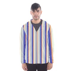 Candy Stripes 3 Hooded Windbreaker (men) by retrotoomoderndesigns