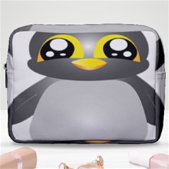 Cute Penguin Animal Make Up Pouch (large) by Sudhe