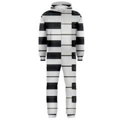 Keybord Piano Hooded Jumpsuit (men)  by Sudhe