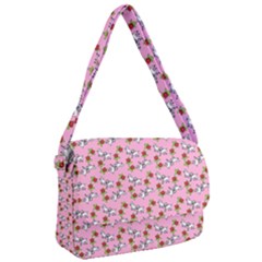 Lamb Pattern Pink Courier Bag by snowwhitegirl