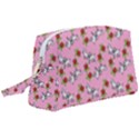 Lamb Pattern Pink Wristlet Pouch Bag (Large) View1