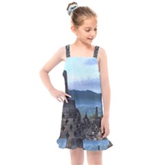 Borobudur Temple  Morning Serenade Kids  Overall Dress by Sudhe