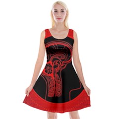 Artificial Intelligence Brain Think Reversible Velvet Sleeveless Dress by Sudhe