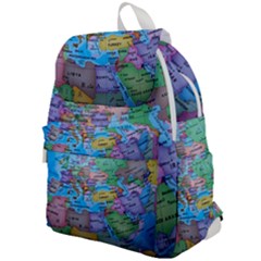 Globe World Map Maps Europe Top Flap Backpack by Sudhe