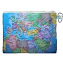 Globe World Map Maps Europe Canvas Cosmetic Bag (XXL) View2