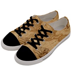 Map Discovery America Ship Train Men s Low Top Canvas Sneakers by Sudhe