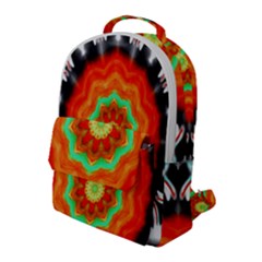 Abstract Kaleidoscope Colored Flap Pocket Backpack (large) by Sudhe