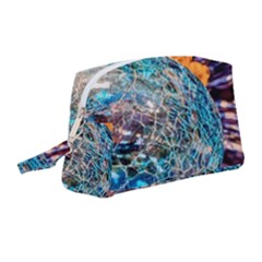 Multi Colored Glass Sphere Glass Wristlet Pouch Bag (medium) by Sudhe