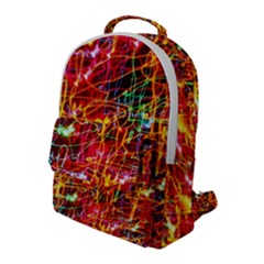 Random Colored Light Swirls Flap Pocket Backpack (large) by Sudhe