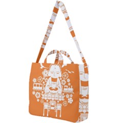 Taiwan Changhua Wikiproject Square Shoulder Tote Bag by Sudhe