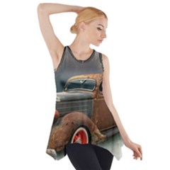 Auto Old Car Automotive Retro Side Drop Tank Tunic by Sudhe