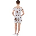 Nature Insect Natural Wildlife Ruffle Cut Out Chiffon Playsuit View2