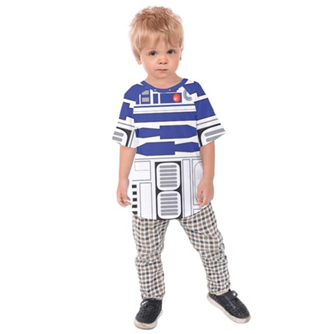 R2 Series Astromech Droid Kids  Raglan Tee by Sudhe