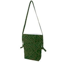 Circuit Board Electronics Draft Folding Shoulder Bag by Pakrebo