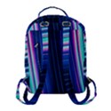 Abstract Fractal Pattern Lines Flap Pocket Backpack (Small) View3