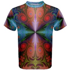 Fractal Fractal Background Design Men s Cotton Tee by Pakrebo