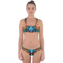 Fractal Fractal Background Design Cross Back Hipster Bikini Set