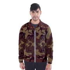 Camo Dark Brown Windbreaker (men) by retrotoomoderndesigns