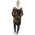 Camo Green Brown Hooded Pocket Cardigan View2