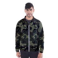 Camo Dark Green Windbreaker (men) by retrotoomoderndesigns