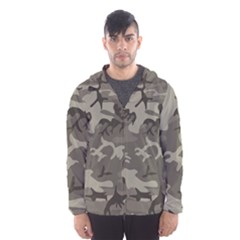 Camo Grey Hooded Windbreaker (men) by retrotoomoderndesigns