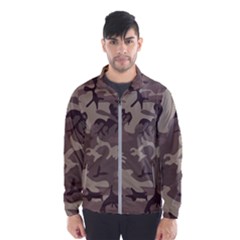 Camo Light Brown Windbreaker (men) by retrotoomoderndesigns