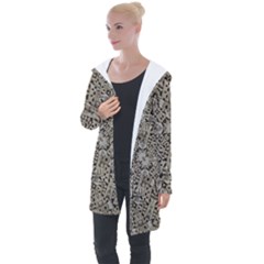 Cyber Punk Pattern Design Longline Hooded Cardigan by dflcprintsclothing