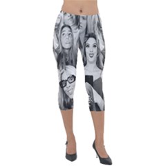 Lele Pons - Funny Faces Lightweight Velour Capri Leggings  by Valentinaart