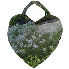 Lurie Garden Amsonia Giant Heart Shaped Tote by Riverwoman