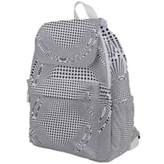 Illusion Form Shape Curve Design Top Flap Backpack by Pakrebo