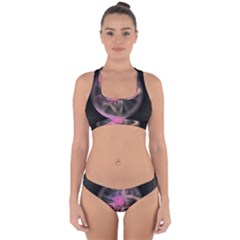 Stress Fractal Round Ball Light Cross Back Hipster Bikini Set