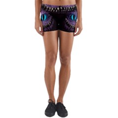 Cheshire Cat Animation Yoga Shorts by Sudhe