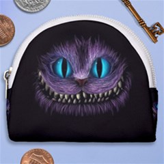 Cheshire Cat Animation Horseshoe Style Canvas Pouch by Sudhe