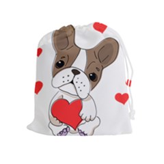 Animation Dog Cute Animate Comic Drawstring Pouch (xl) by Sudhe