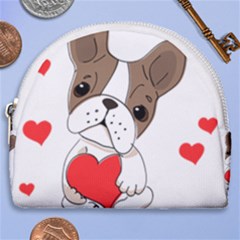 Animation Dog Cute Animate Comic Horseshoe Style Canvas Pouch by Sudhe