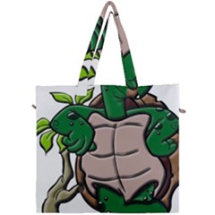 Amphibian Animal Cartoon Reptile Canvas Travel Bag by Sudhe