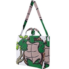 Amphibian Animal Cartoon Reptile Square Shoulder Tote Bag by Sudhe