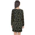 St Patricks day pattern Long Sleeve Chiffon Shift Dress  View2