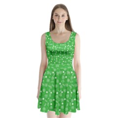 St Patricks Day Pattern Split Back Mini Dress  by Valentinaart