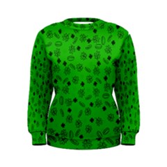 St Patricks Day Pattern Women s Sweatshirt by Valentinaart