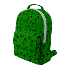 St Patricks Day Pattern Flap Pocket Backpack (large) by Valentinaart