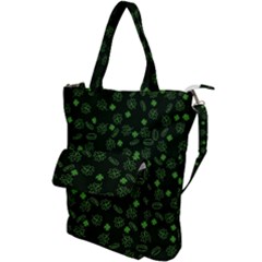 St Patricks Day Pattern Shoulder Tote Bag by Valentinaart