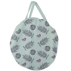 Tropical Pattern Giant Round Zipper Tote by LoolyElzayat