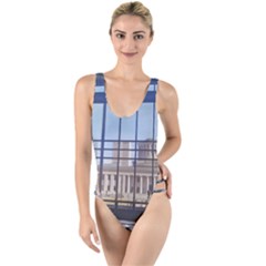 Ohio Statehouse High Leg Strappy Swimsuit by Riverwoman