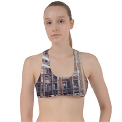 Chicago L Morning Commute Criss Cross Racerback Sports Bra by Riverwoman