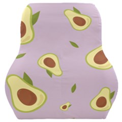 Avocado Green With Pastel Violet Background2 Avocado Pastel Light Violet Car Seat Back Cushion  by genx