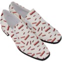 Funny Bacon Slices Pattern infidel red meat Slip On Heel Loafers View3