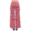 Funny Bacon Slices Pattern infidel vintage red meat background  So Vintage Palazzo Pants View1