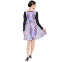 Happy Easter, Easter Egg With Flowers In Soft Violet Colors Plunge Pinafore Dress View2