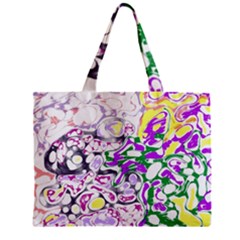 Sketchlines01 Zipper Mini Tote Bag by PurpleDuckyDesigns